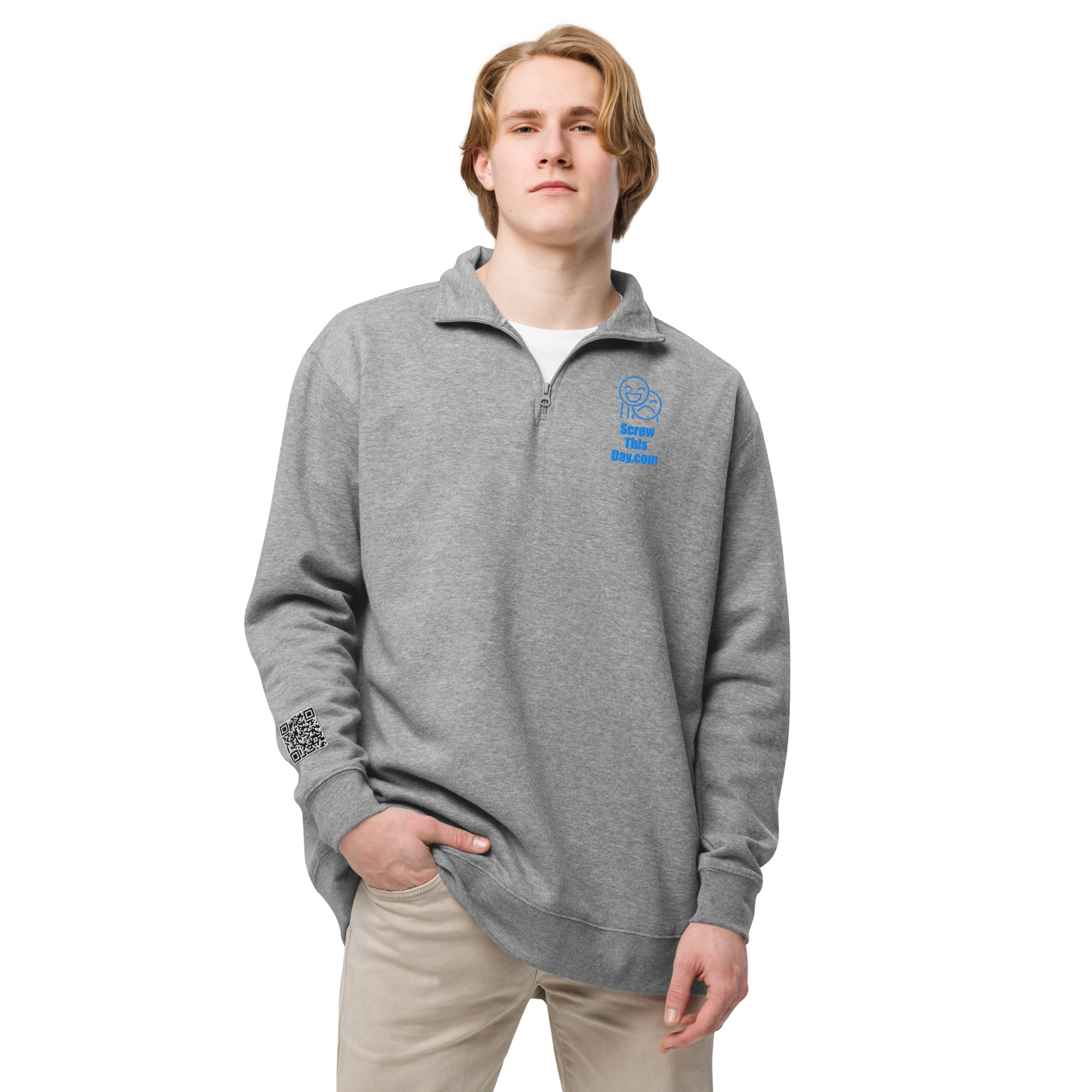 Unisex fleece pullover - Image 2